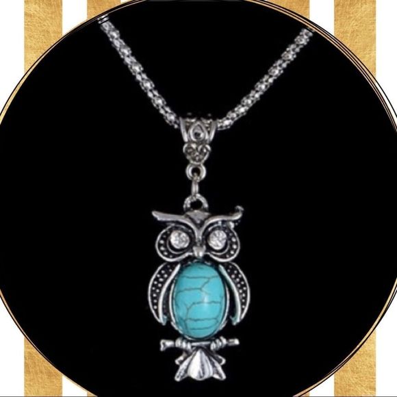 (L3) Owl Necklace - Picture 1 of 5